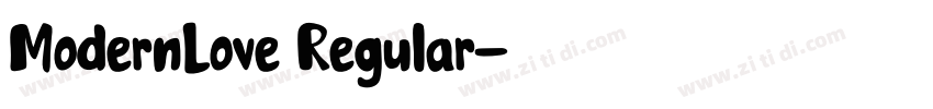 ModernLove Regular字体转换